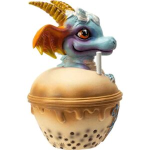 Boba Tea with George Dragon Statue