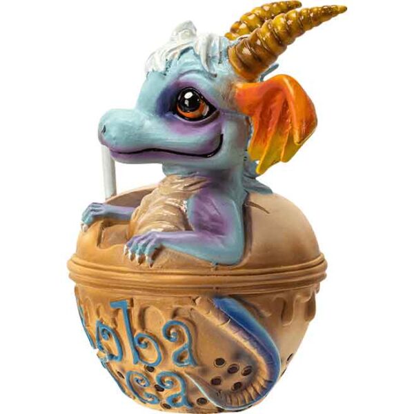 Boba Tea with George Dragon Statue