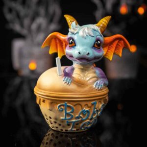 Boba Tea with George Dragon Statue