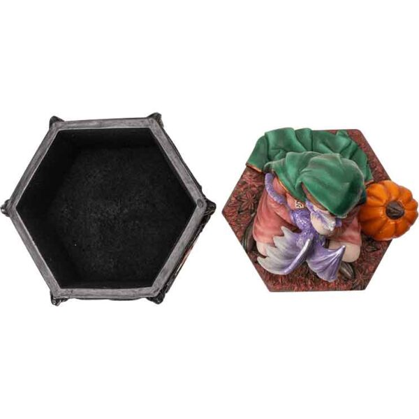 Autumn's Embrace Dragon Trinket Box