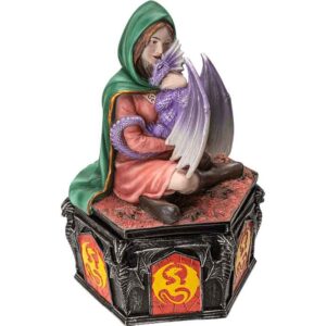 Autumn's Embrace Dragon Trinket Box