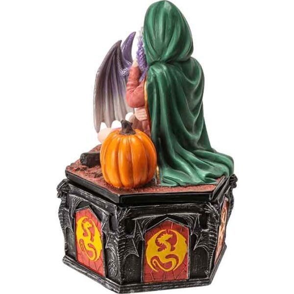 Autumn's Embrace Dragon Trinket Box