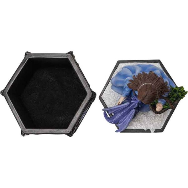 Winter Maiden Dragon Trinket Box