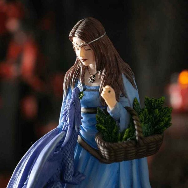Winter Maiden Dragon Trinket Box