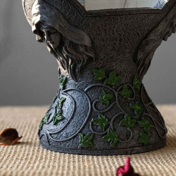 Mother, Maiden, and Crone Crystal Ball Stand