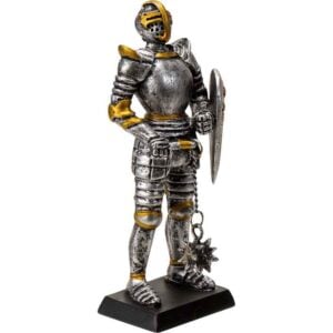 Late Medieval Knight with Flail Statue