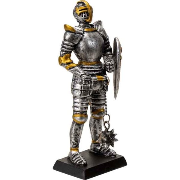 Late Medieval Knight with Flail Statue