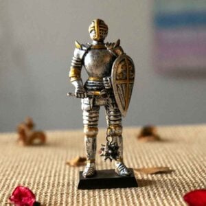 Late Medieval Knight with Flail Statue