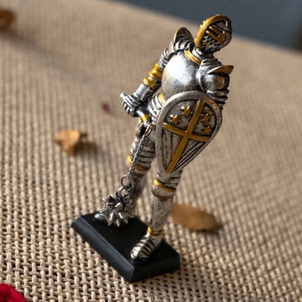 Late Medieval Knight with Flail Statue
