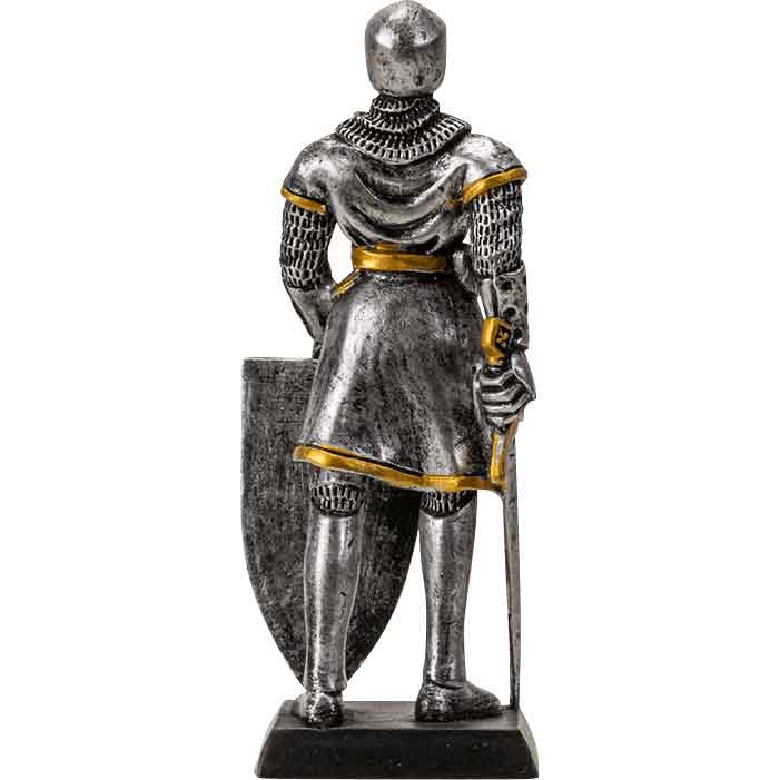 Medieval Unicorn Knight Statue