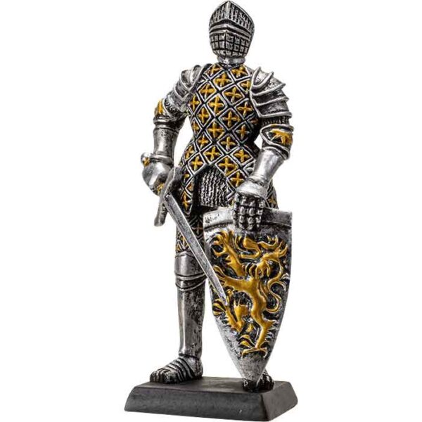 Medieval Lion Knight Statue