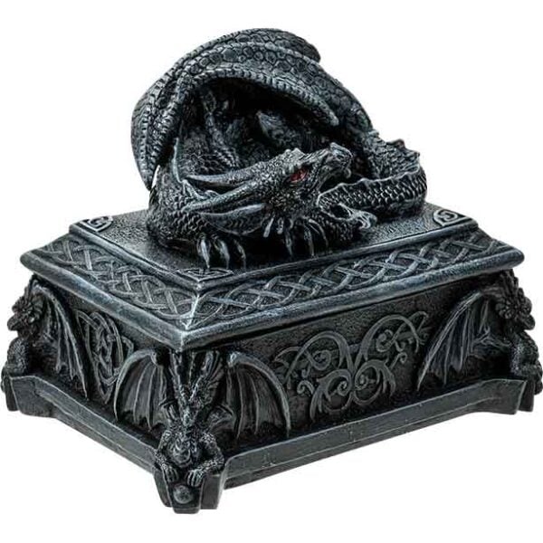 Celtic Dragon Tomb Trinket Box