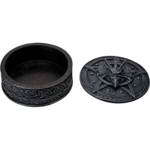 Round Pentagram Dragon Trinket Box