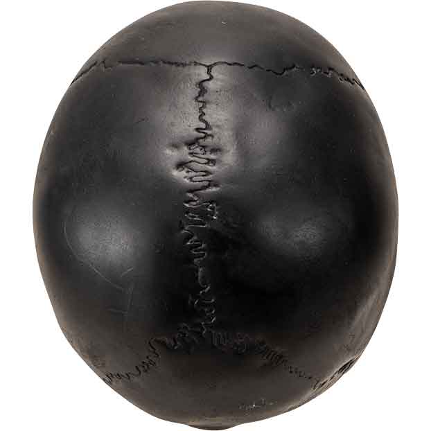 Moveable Black Skull Statue