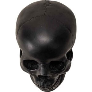 Moveable Black Skull Statue