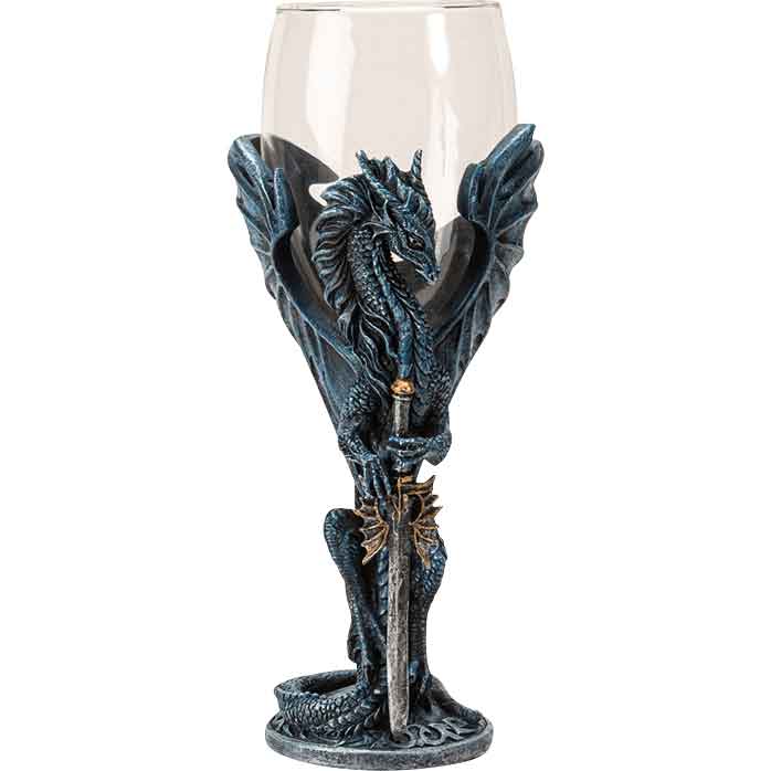 Blue Dragon Blade Goblet