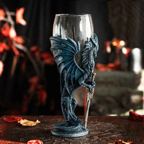 Blue Dragon Blade Goblet