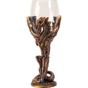 Brass Dragon Blade Goblet
