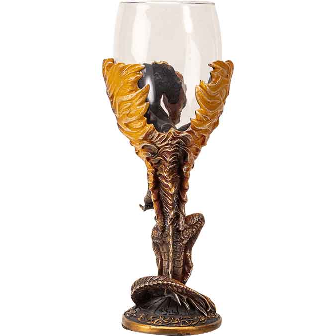 Brass Dragon Blade Goblet
