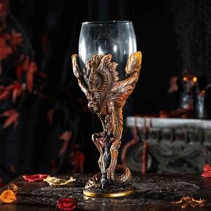 Brass Dragon Blade Goblet