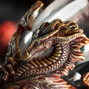 Brass Dragon Blade Goblet