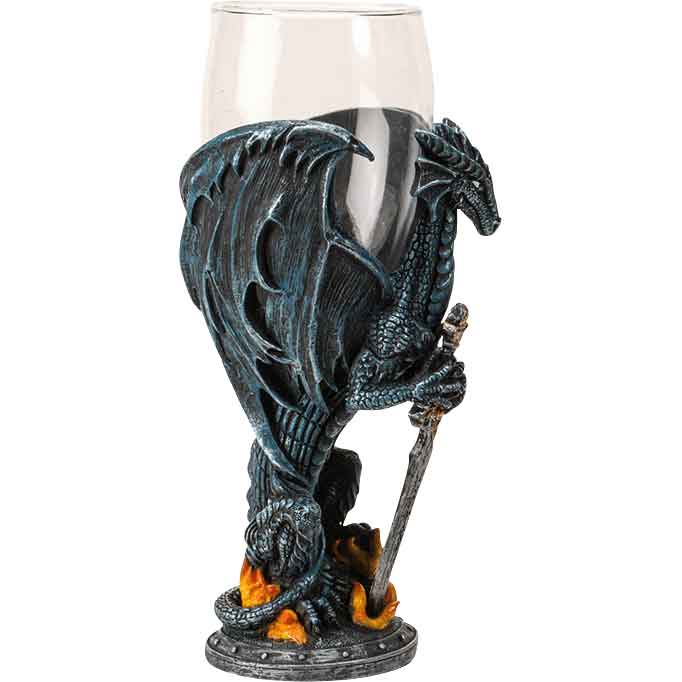 Platinum Dragon Blade Goblet