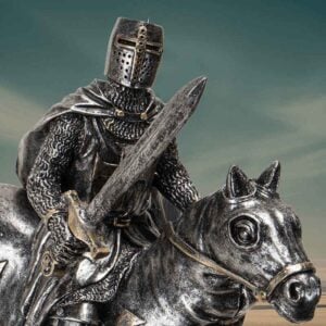 Mounted Crusader Statue