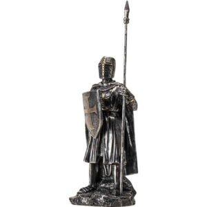 Medieval Crusader Spearman Statue