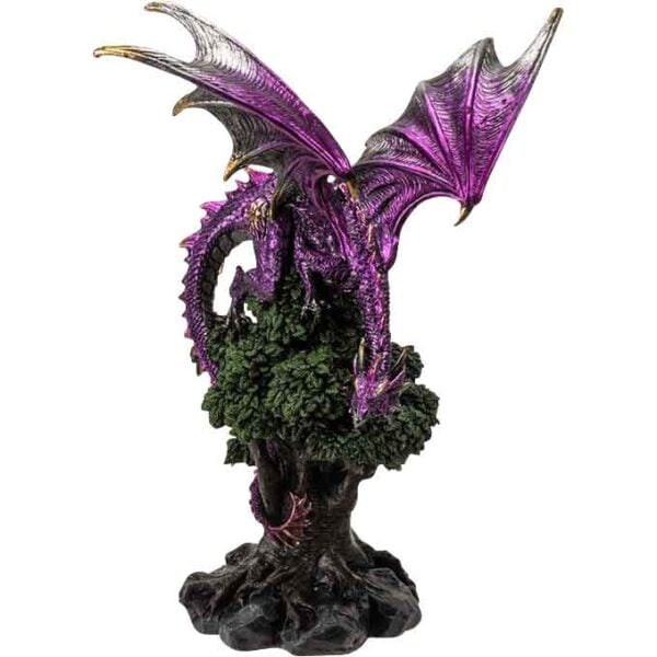 Perched Forest Dragon Statue