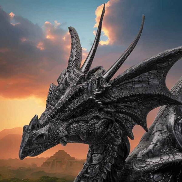 Black Dragon Statue