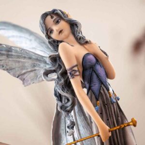 Fairy with Wolf Protectors Statue