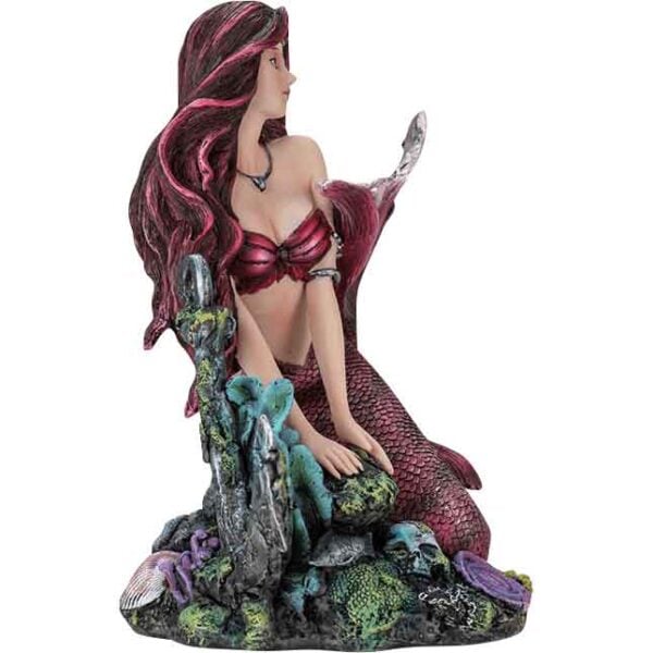 Ruby Gothic Mermaid Statue