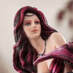 Ruby Gothic Mermaid Statue