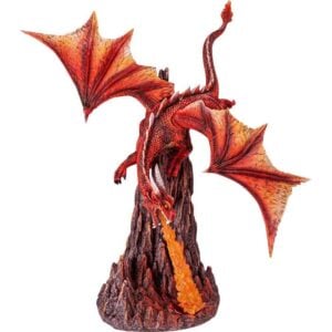 Wrathful Fire Dragon Statue