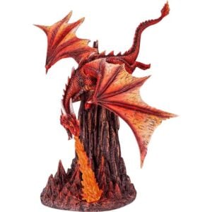 Wrathful Fire Dragon Statue