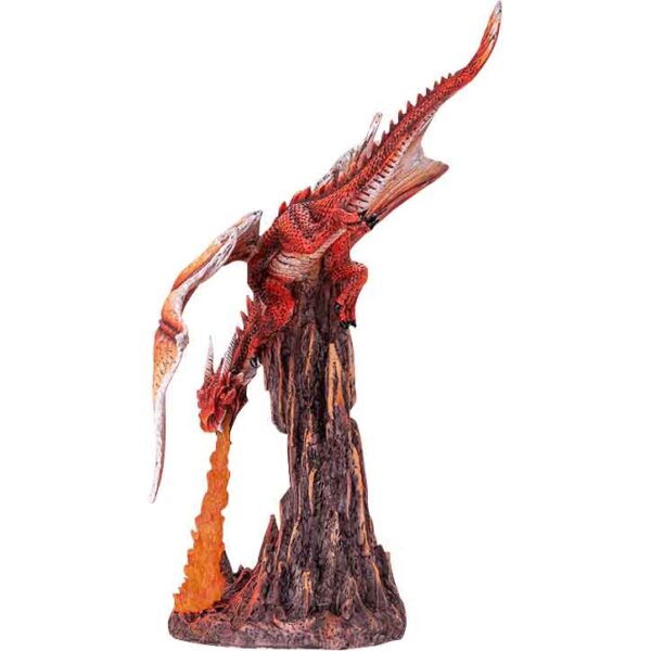 Wrathful Fire Dragon Statue