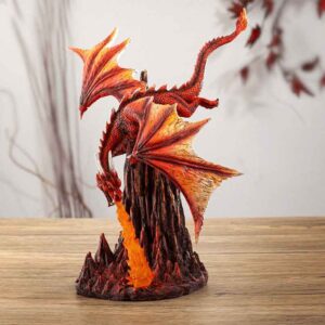 Wrathful Fire Dragon Statue