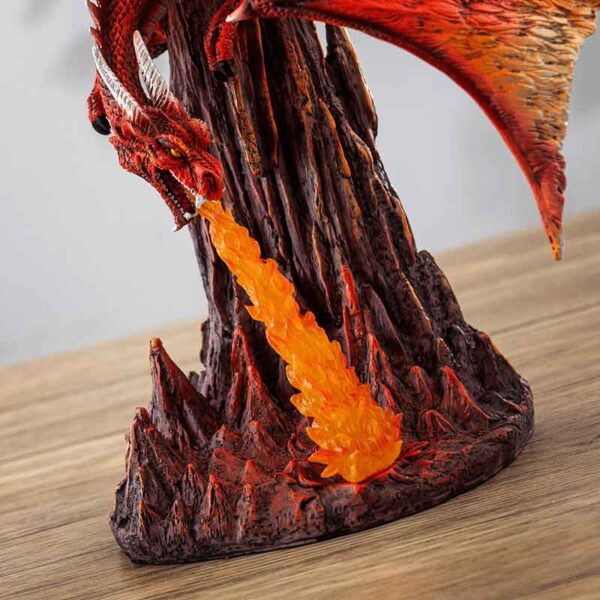 Wrathful Fire Dragon Statue