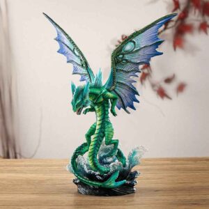 Seafoam Dragon Statue