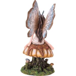 Butterfly Fairy on Mushroom Statue