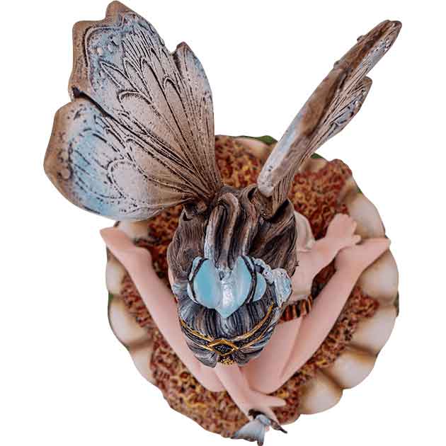 Butterfly Fairy on Mushroom Statue