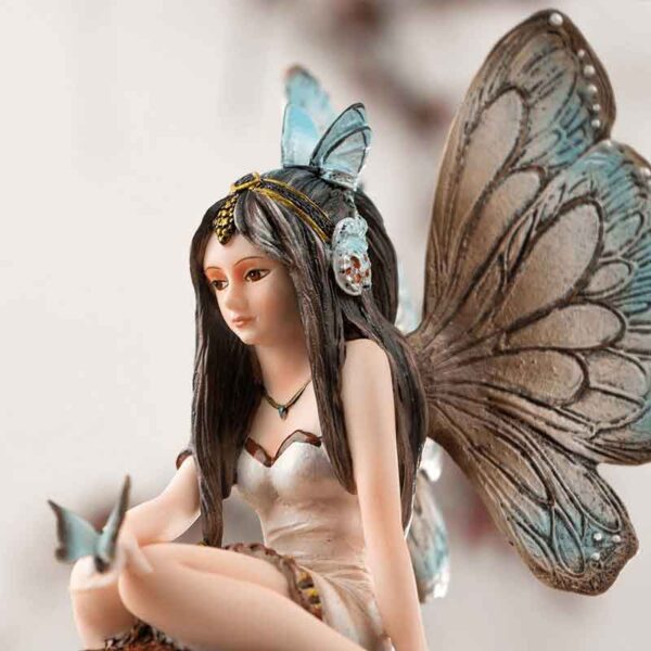 Butterfly Fairy on Mushroom Statue