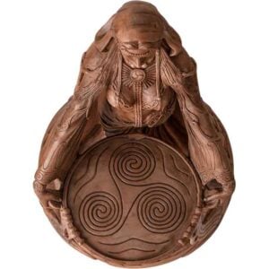 Red Danu Statue