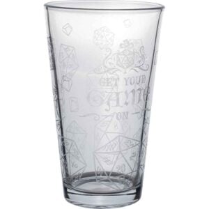D20 Get Your Game On Pint Glass