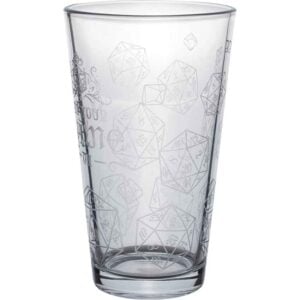 D20 Get Your Game On Pint Glass