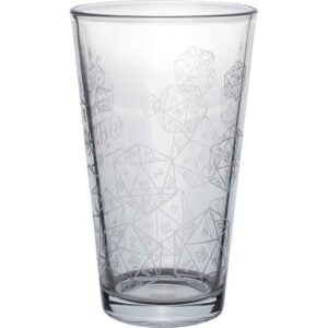 D20 Get Your Game On Pint Glass