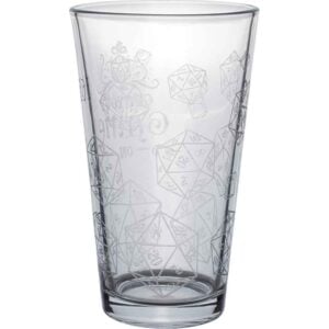 D20 Get Your Game On Pint Glass