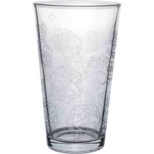 D20 Get Your Game On Pint Glass