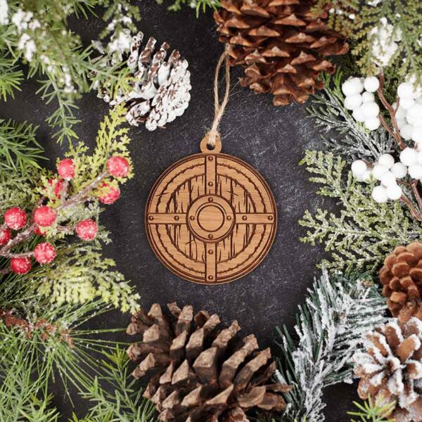 Round Celtic Shield Christmas Ornament