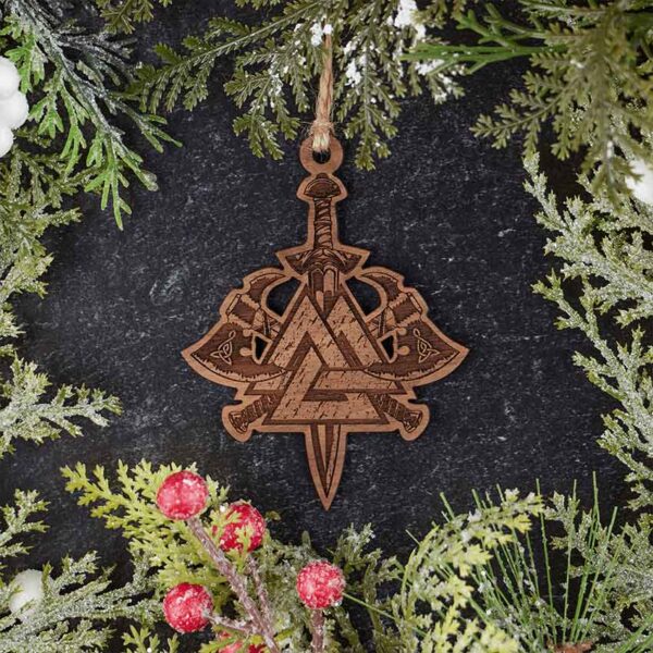 Viking Weapons Christmas Ornament